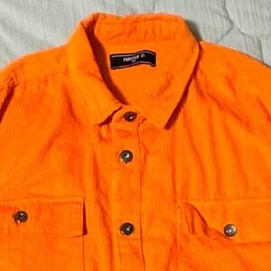 Forever 21 Orange Corduroy Jacket